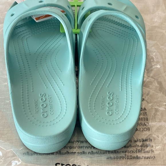 Crocs Unisex Baya Platform Slide Sandal- Pure Water - Picture 2 of 10